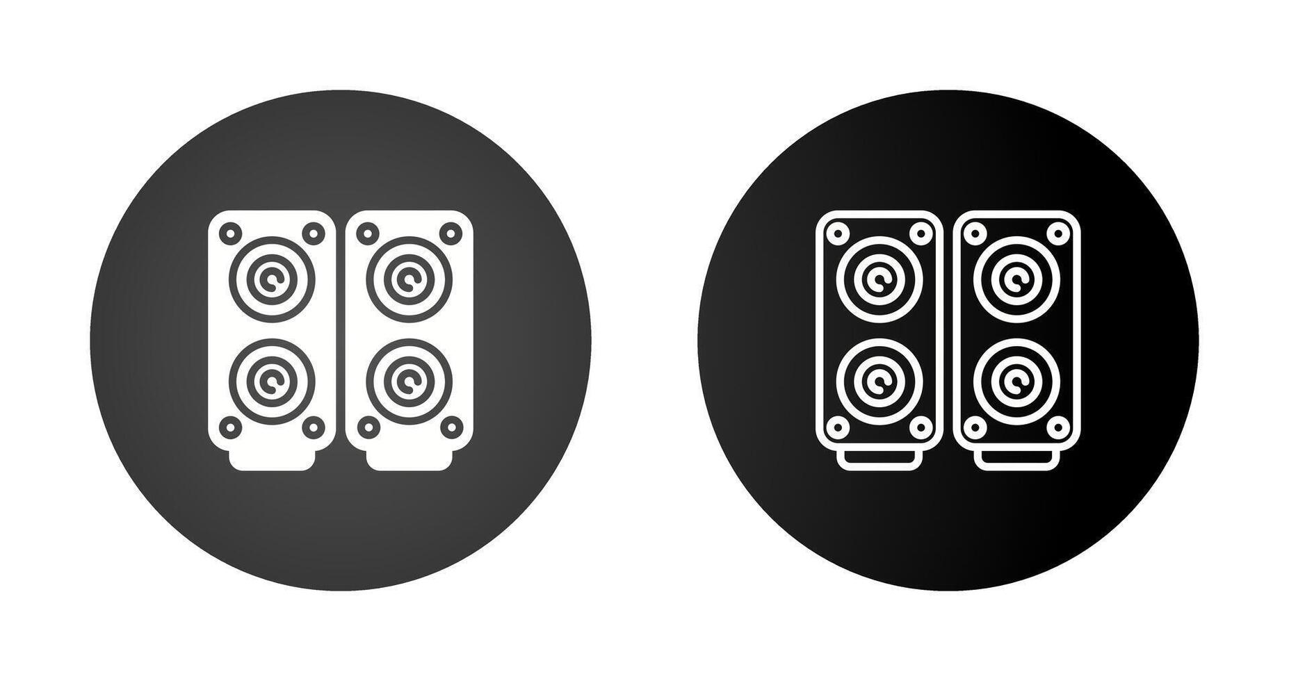 icono de vector de altavoces