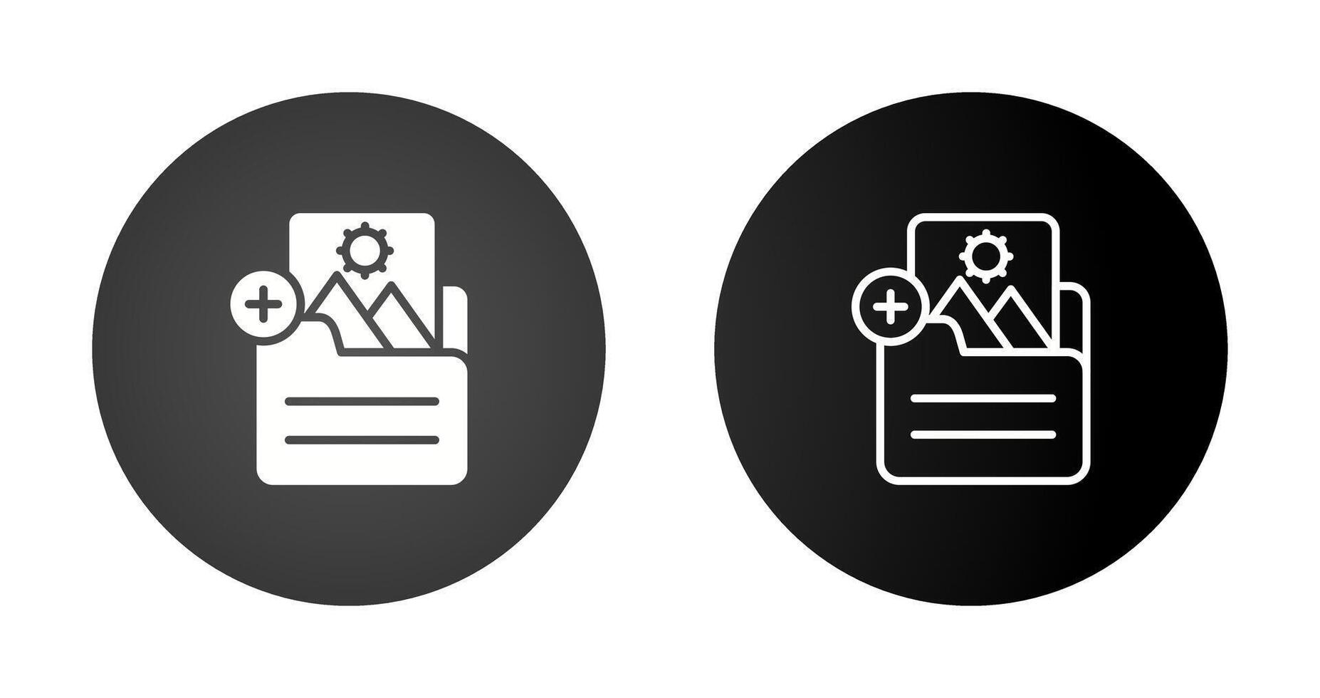 Document Insert Image Vector Icon