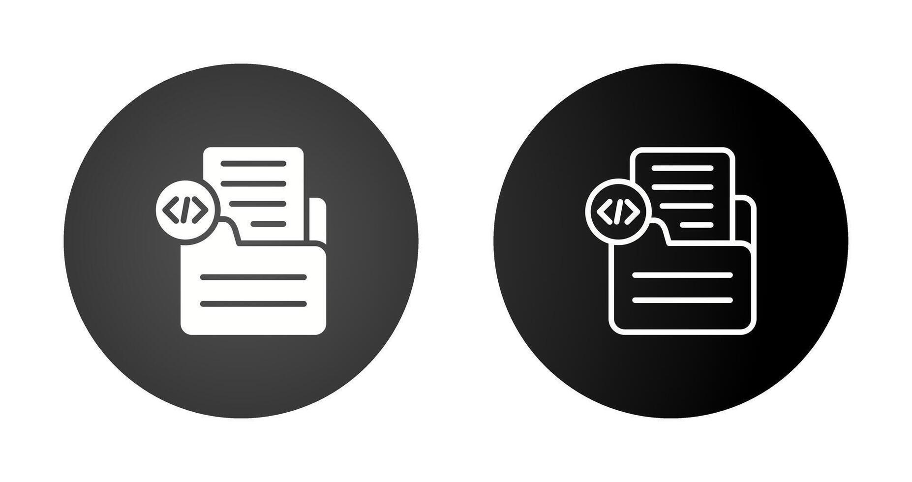 Document Insert Code Vector Icon