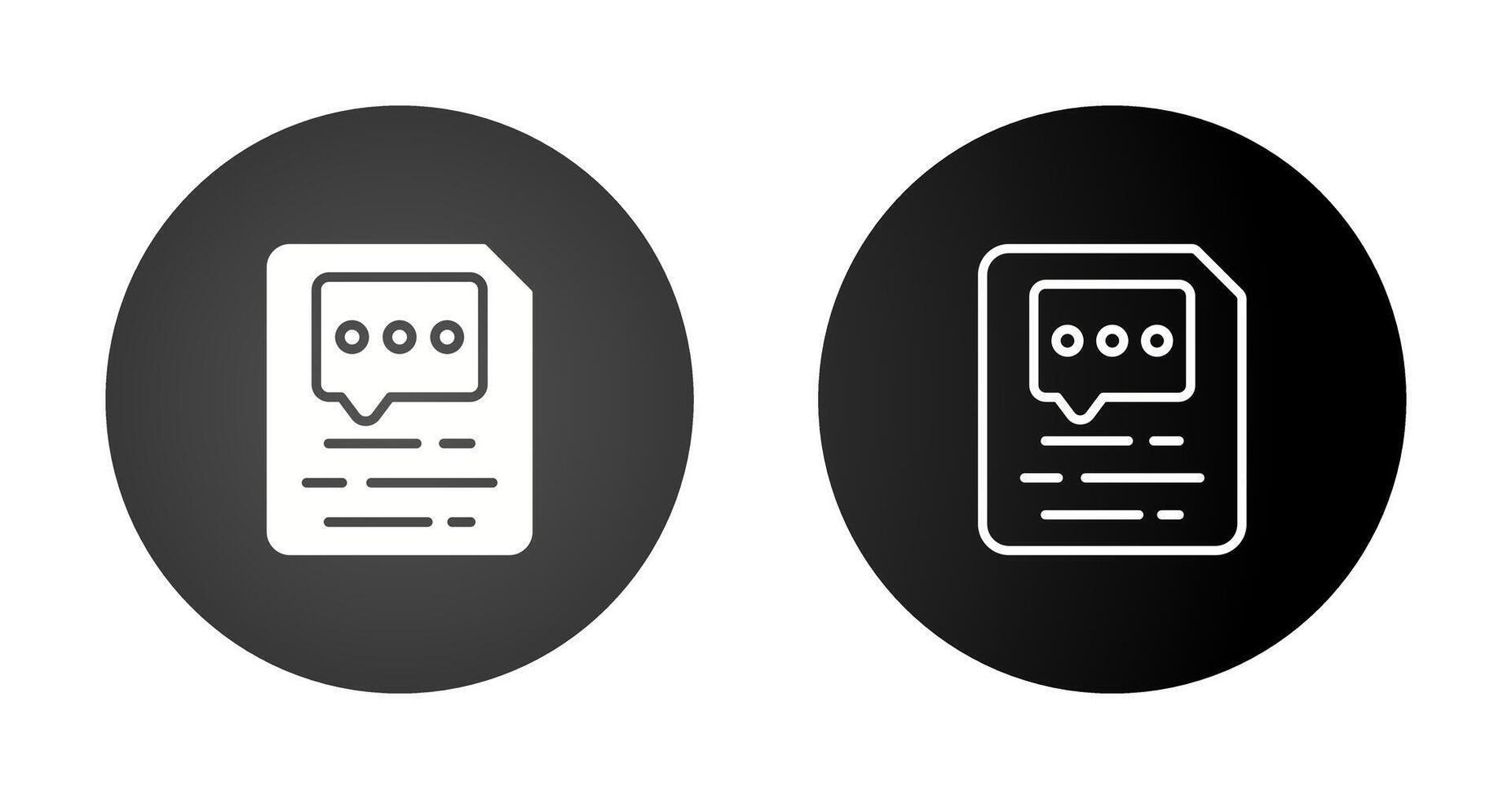 Document Insert Comment Vector Icon