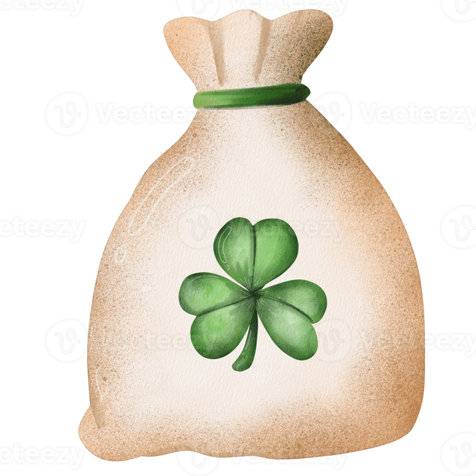 watercolor money bag png