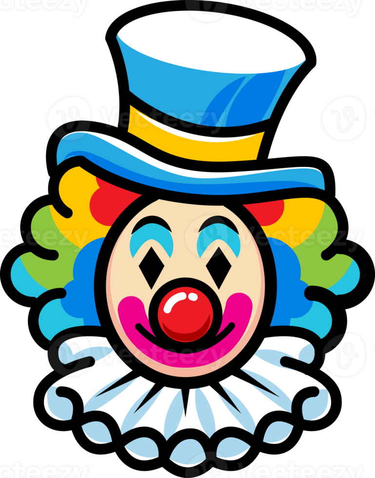 Clown, Joker, April Narren Tag, bunt Stil png