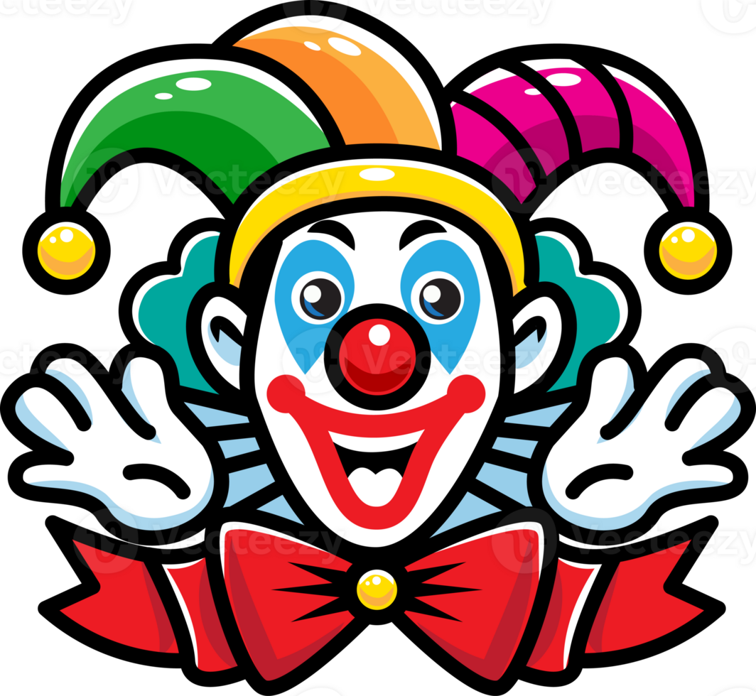 clown,  joker,  April fool's day, colorful style png