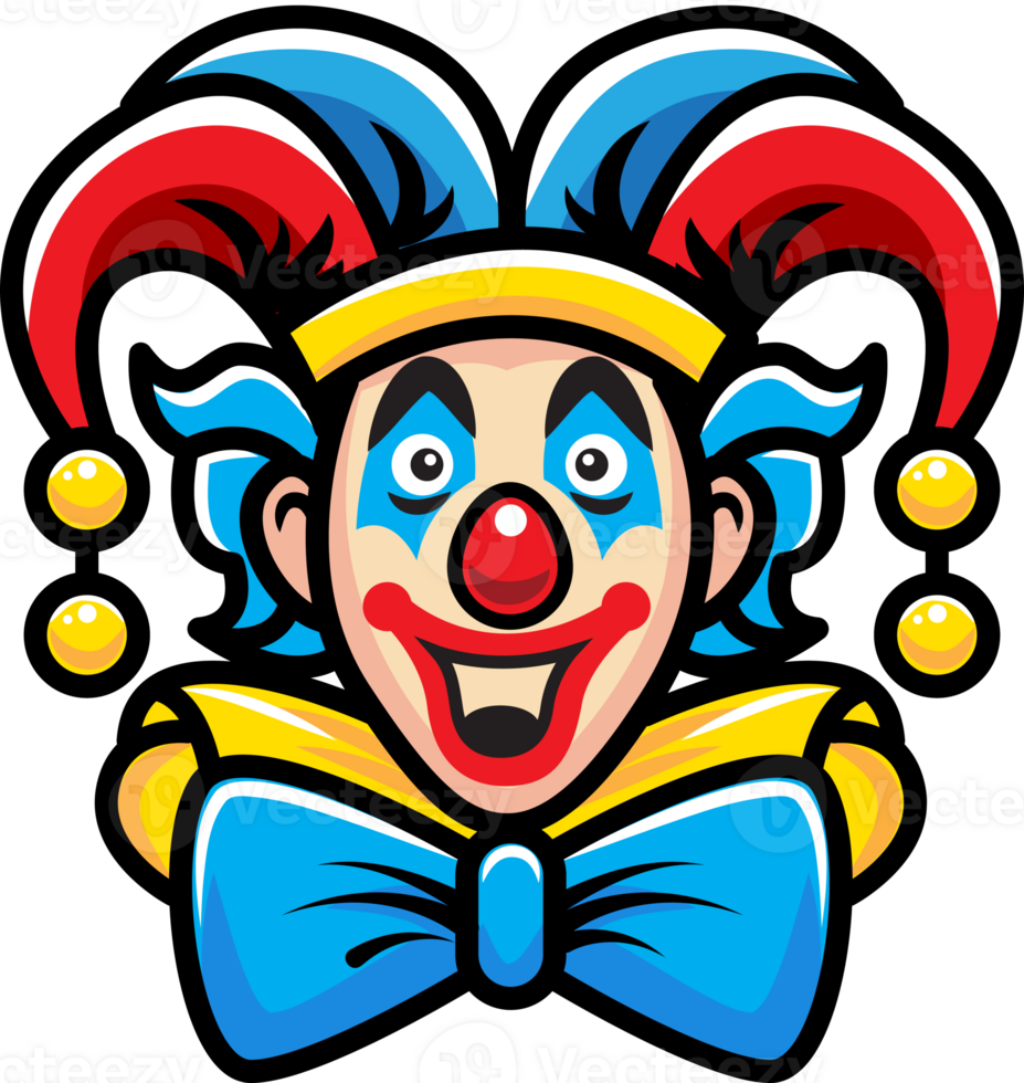 Clown, Joker, April Narren Tag, bunt Stil png