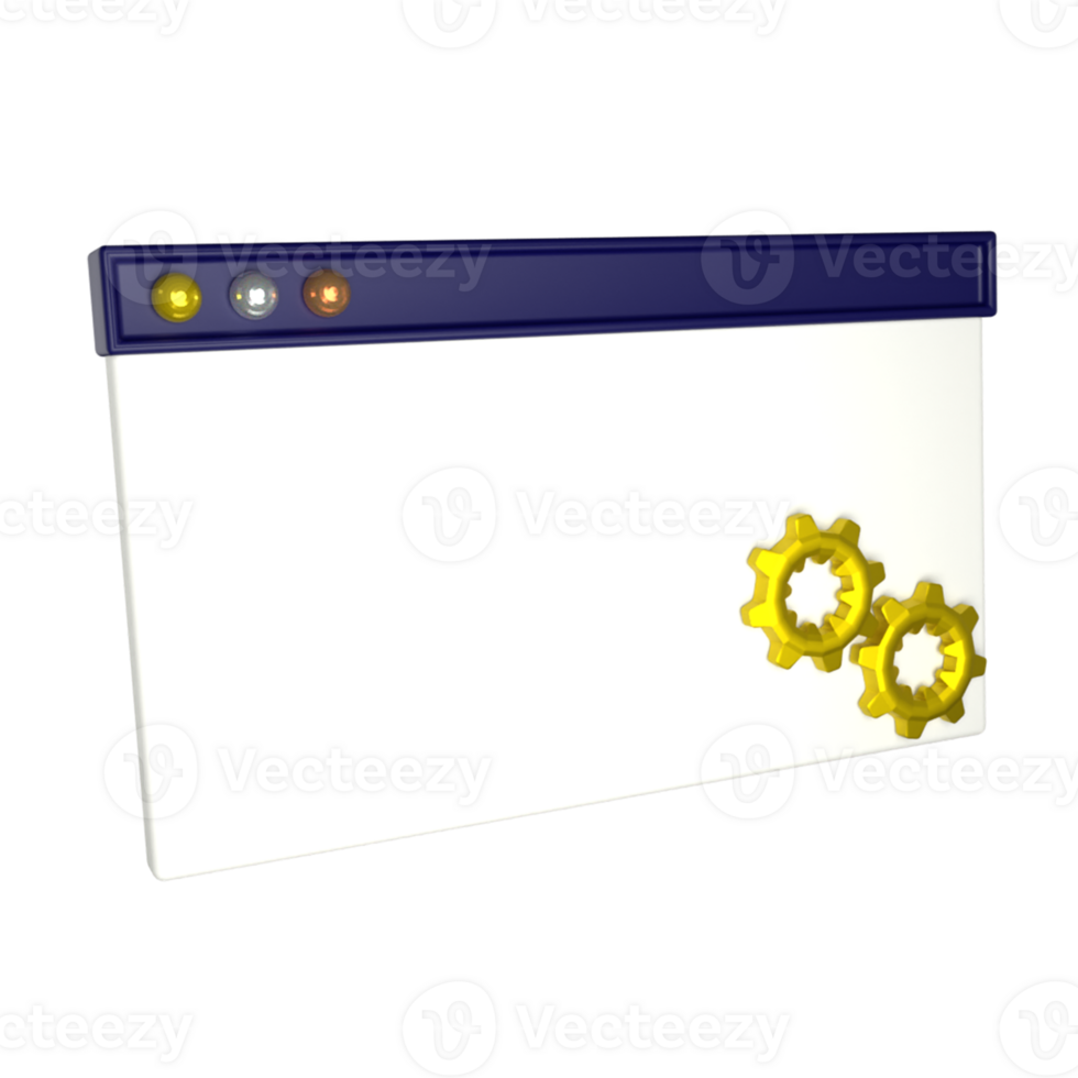 Banner UI 3D icon png