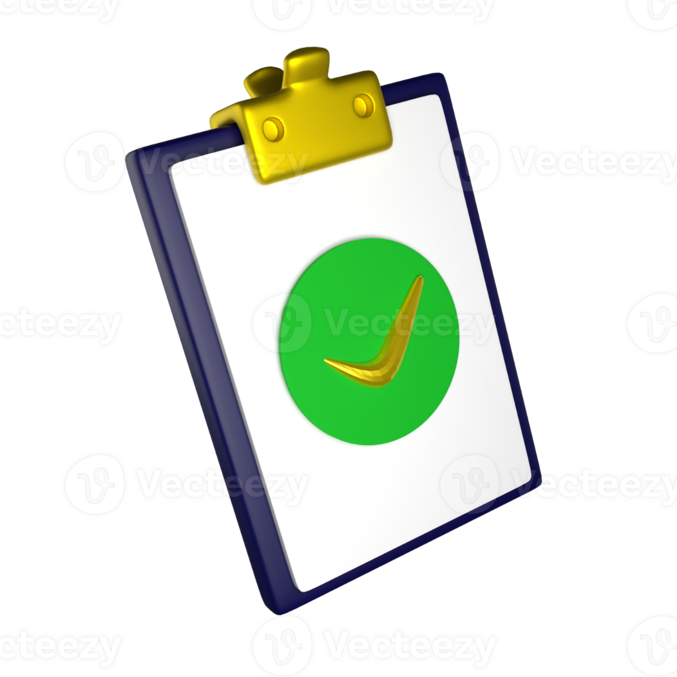 Task Done 3D icon png