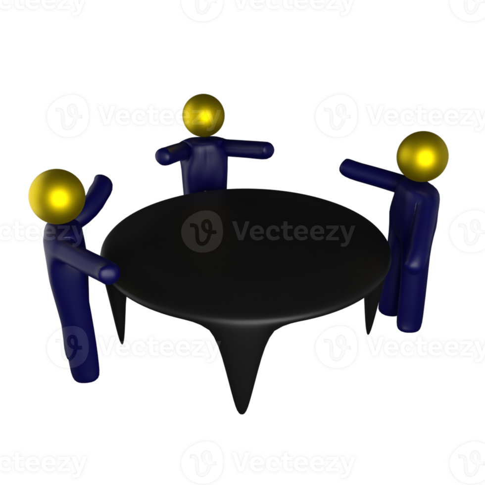 Group discussion 3D icon png