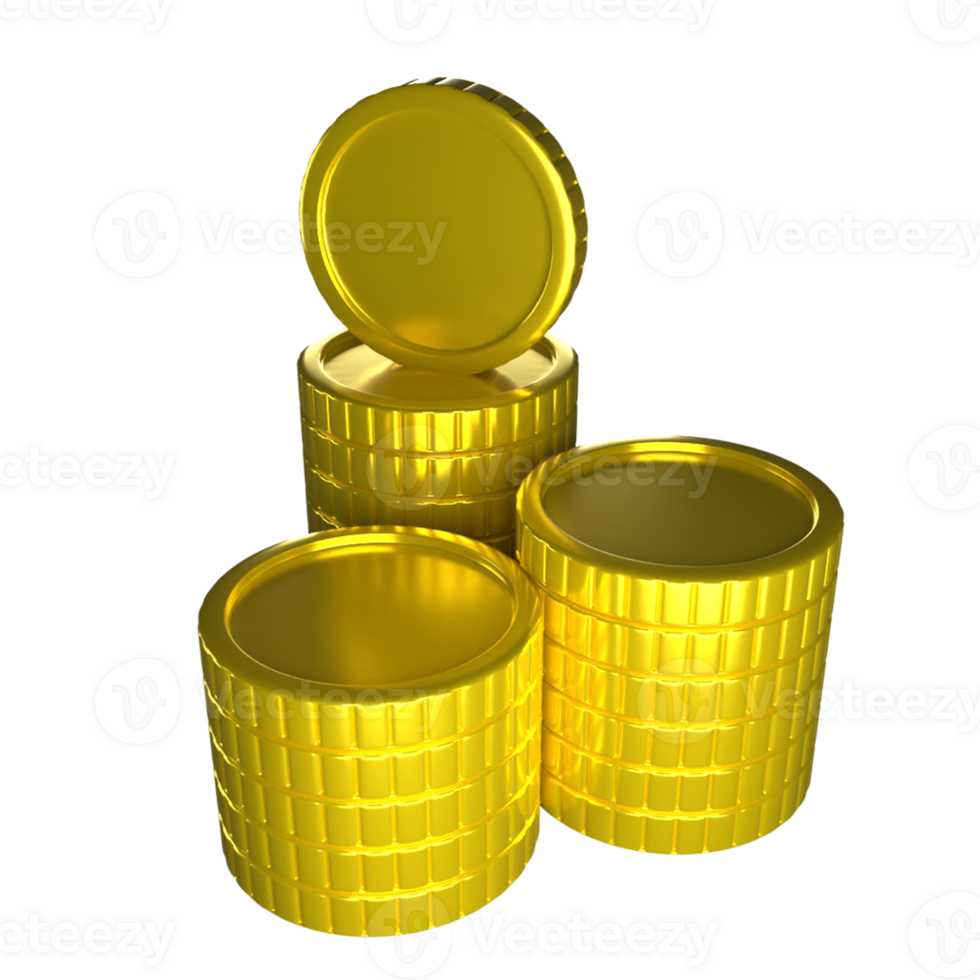 Gold Coin 3D icon png