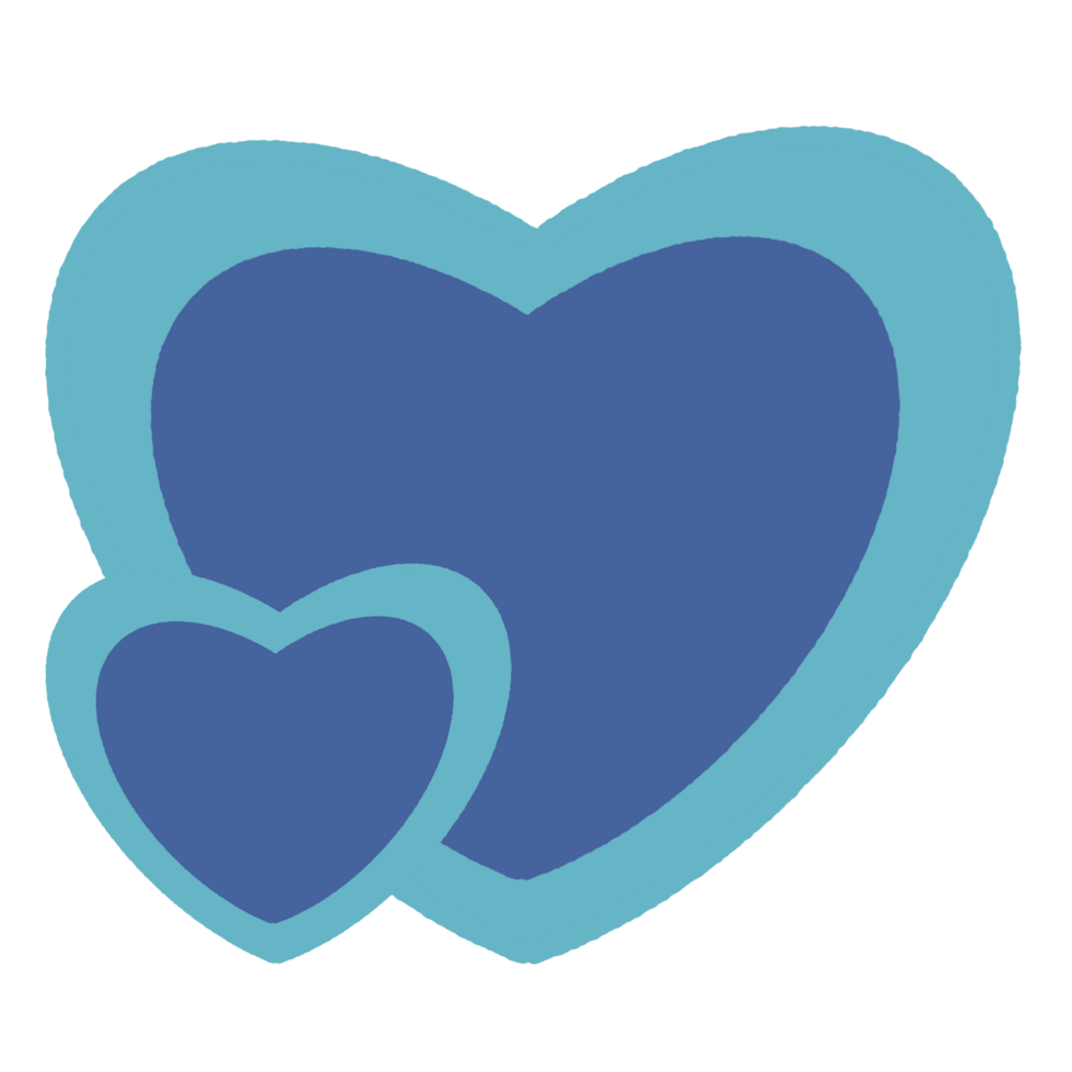 Heart love icon elements png