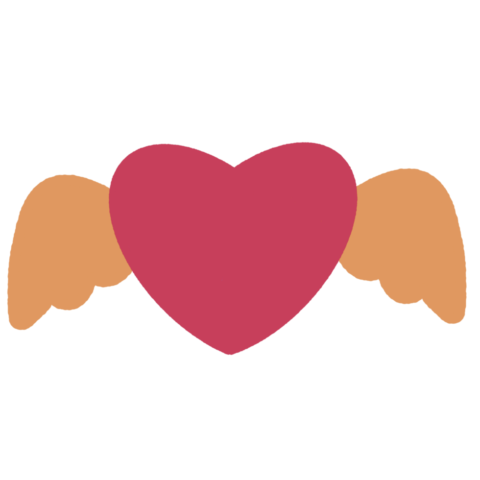 Heart love icon elements png