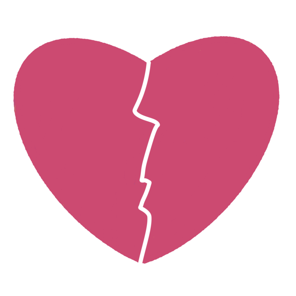 Color heart love element png
