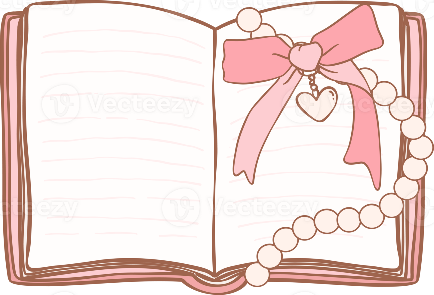 Coquette book open png
