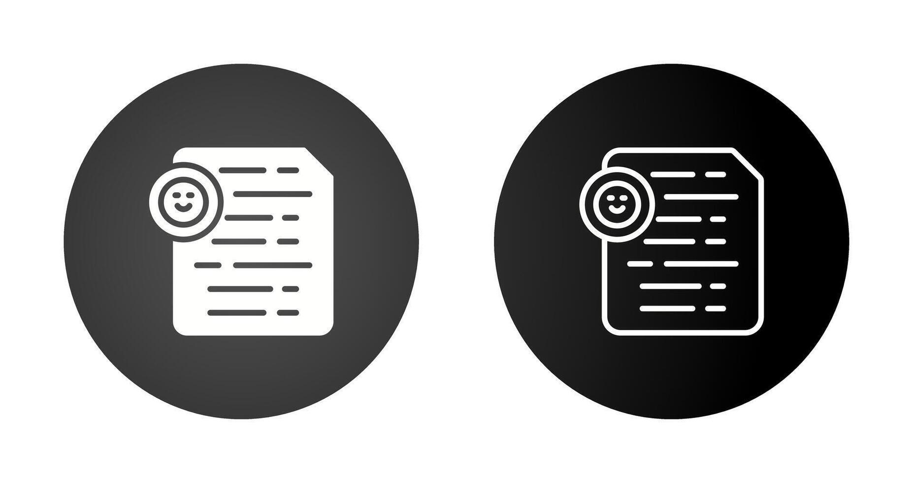 Document Insert Emoji Vector Icon