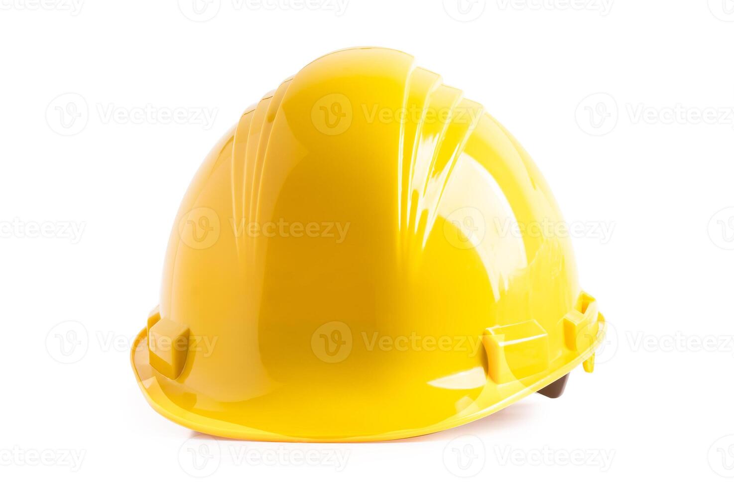 Safety first hard helmet hat isolated on white background with clipping path. photo