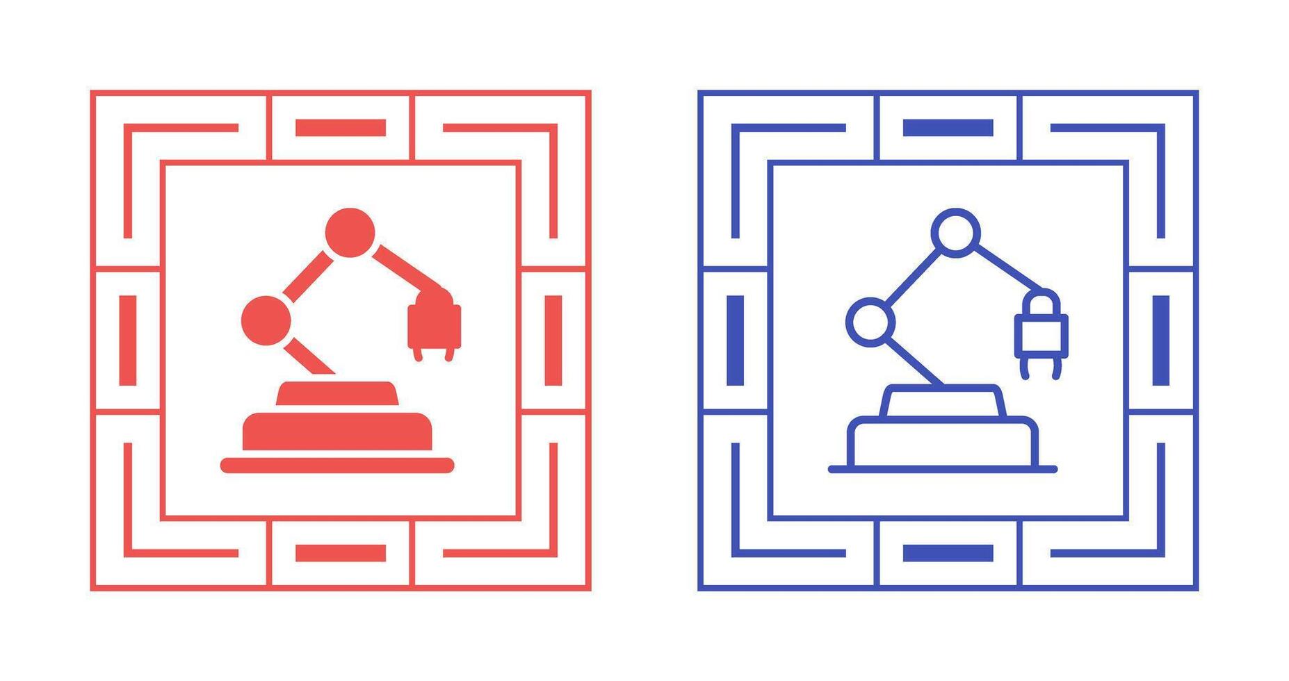 Industrial Robot Vector Icon