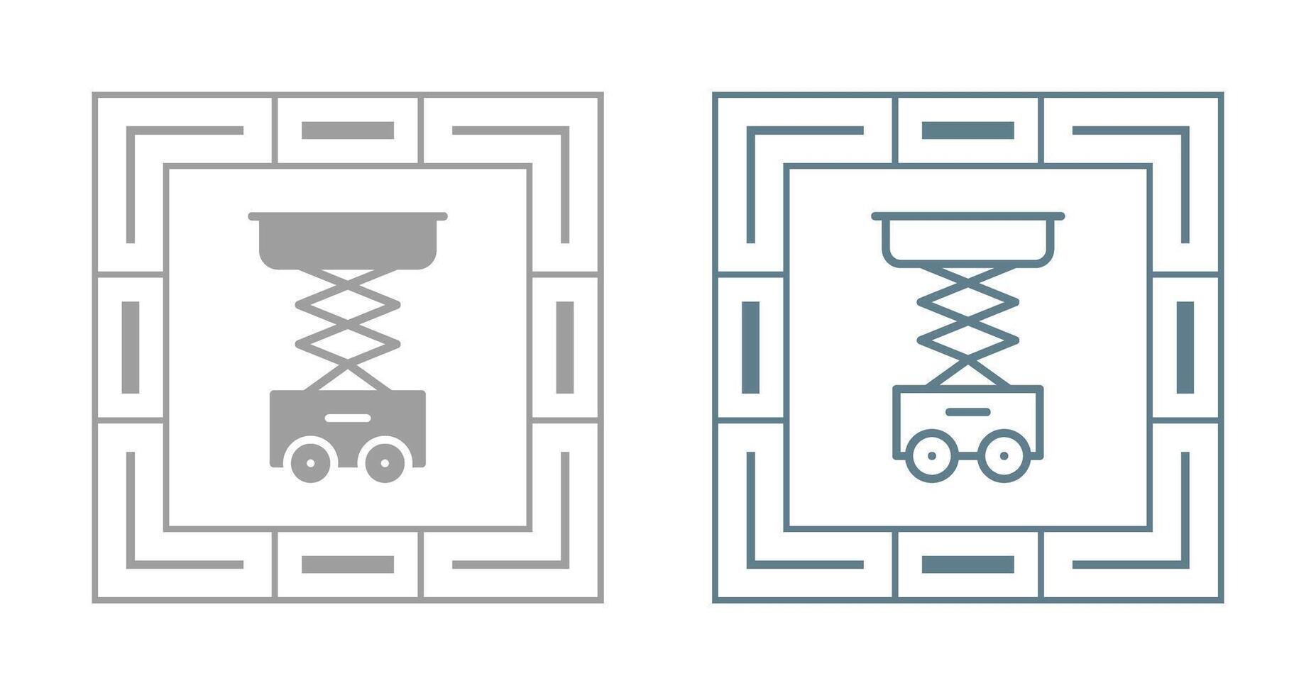 Scissor Lift Vector Icon