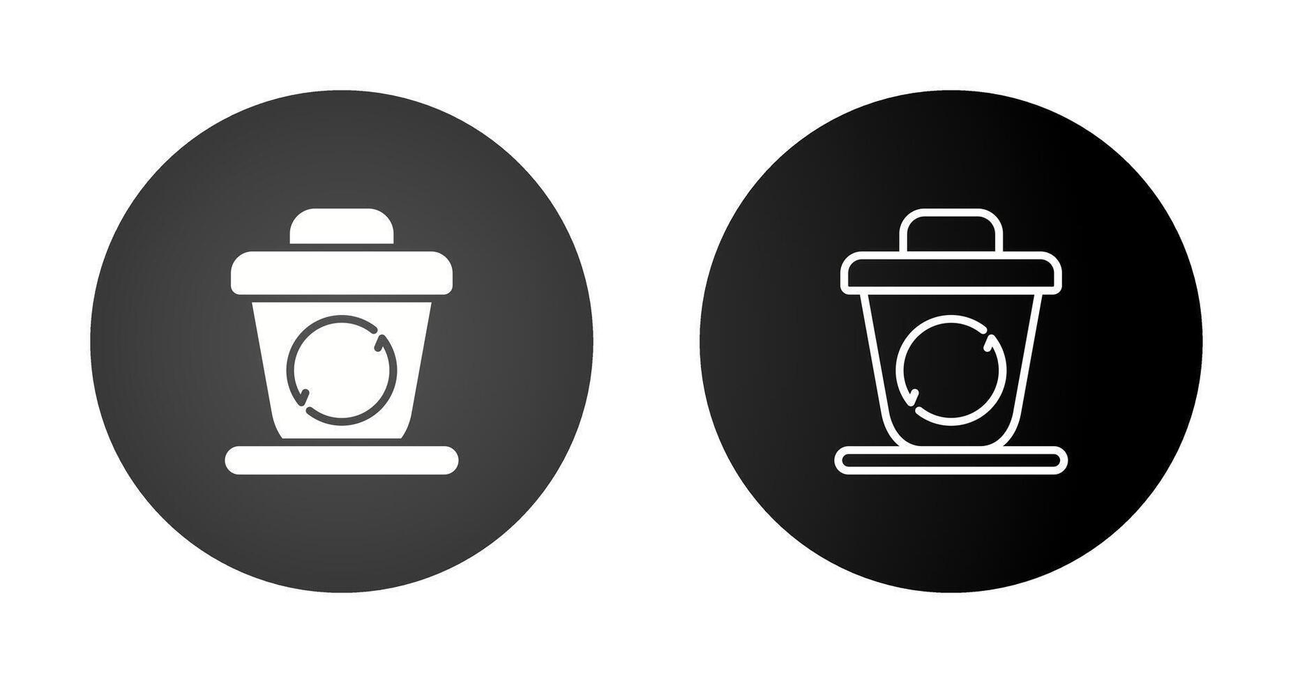 Recycling bin Vector Icon