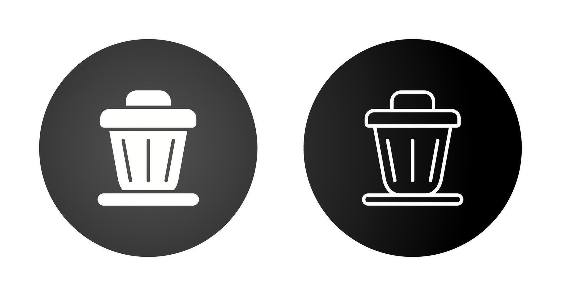 Trash bin Vector Icon