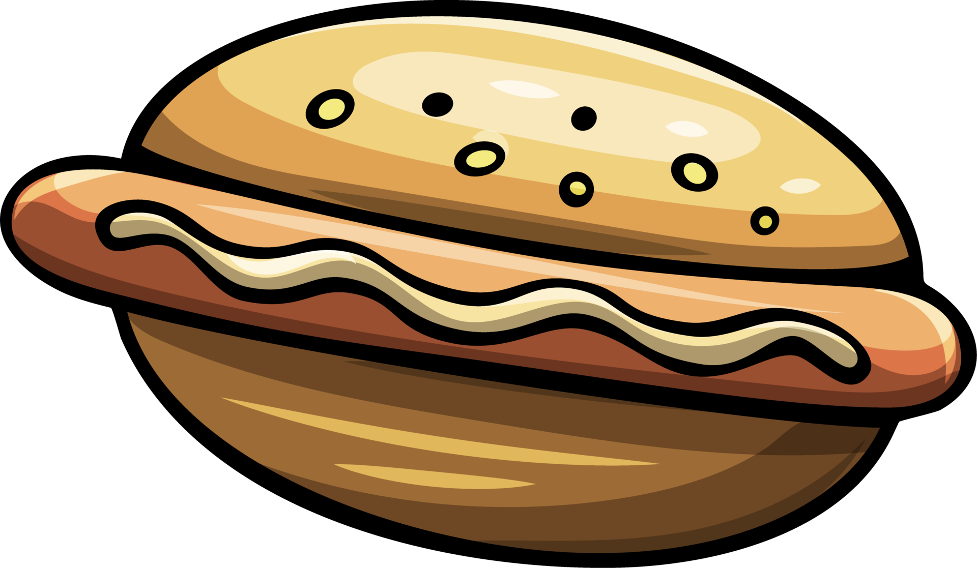 Cartoon Funny Hot Dog 39091434 PNG