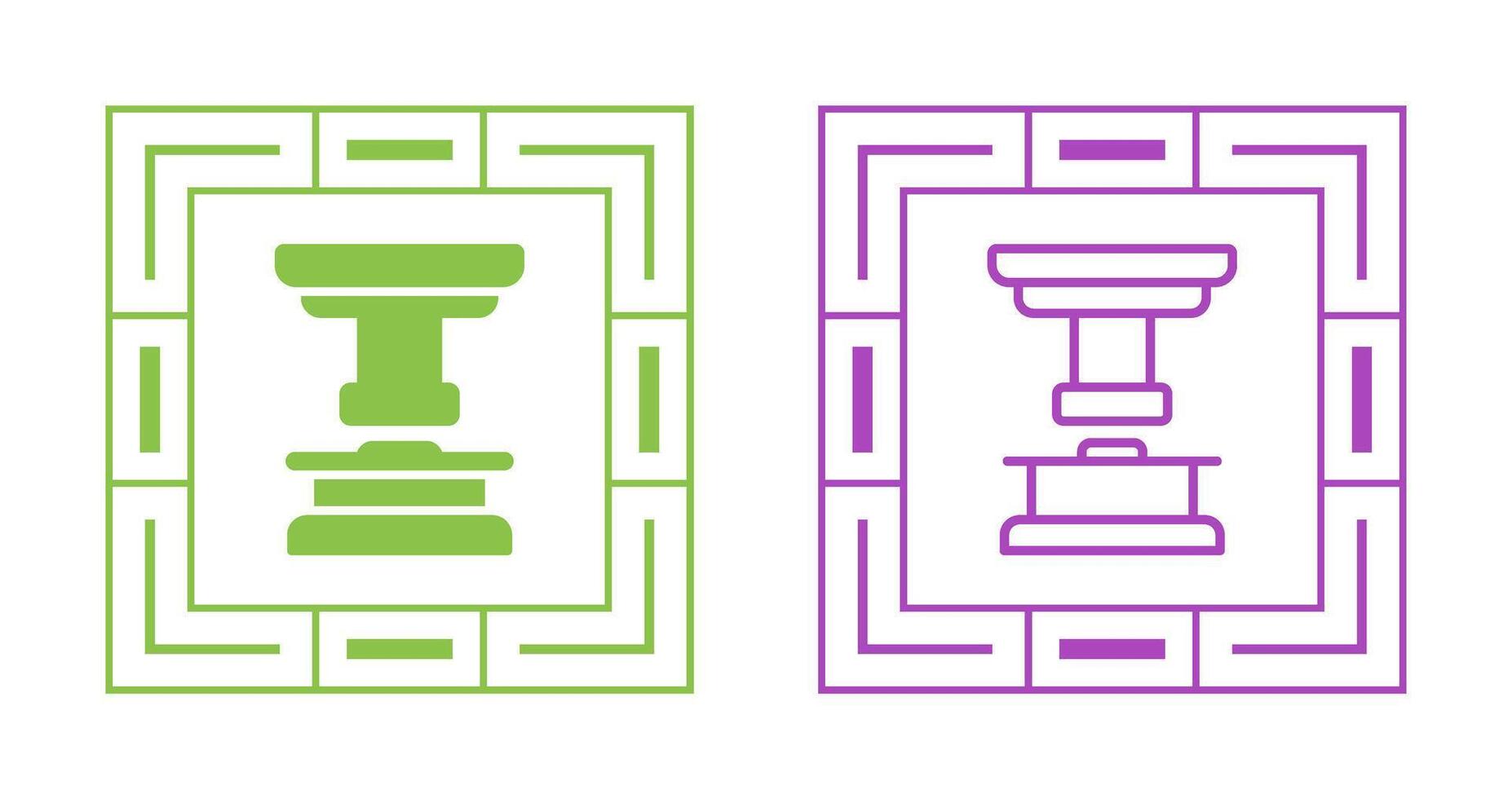 Hydraulic press Vector Icon