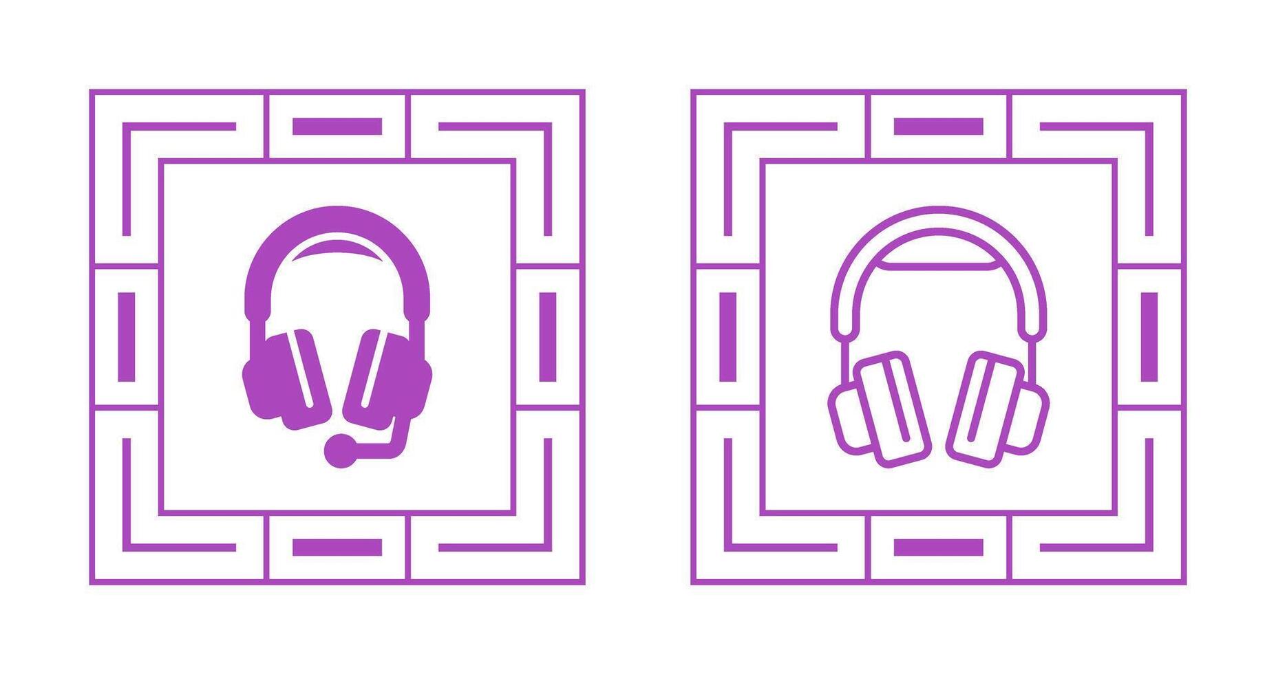 auriculares icono vector icono