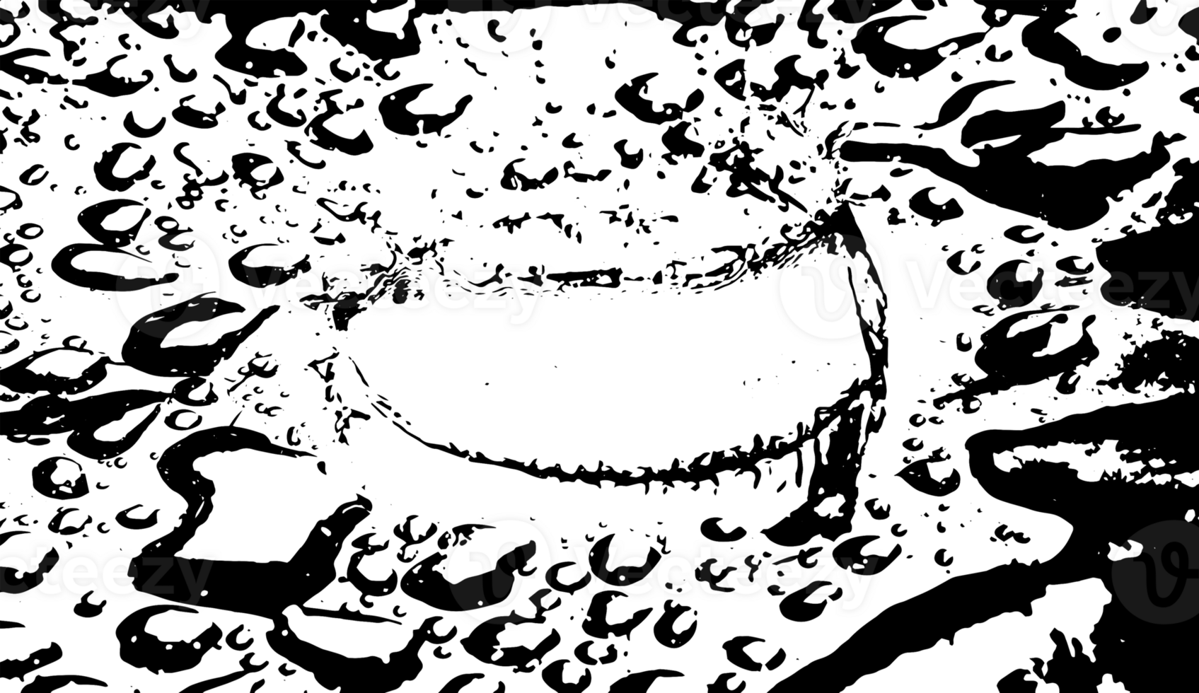 Rustic grunge texture with grain and stains. Abstract noise background. PNG graphic illustration with transparent background.
