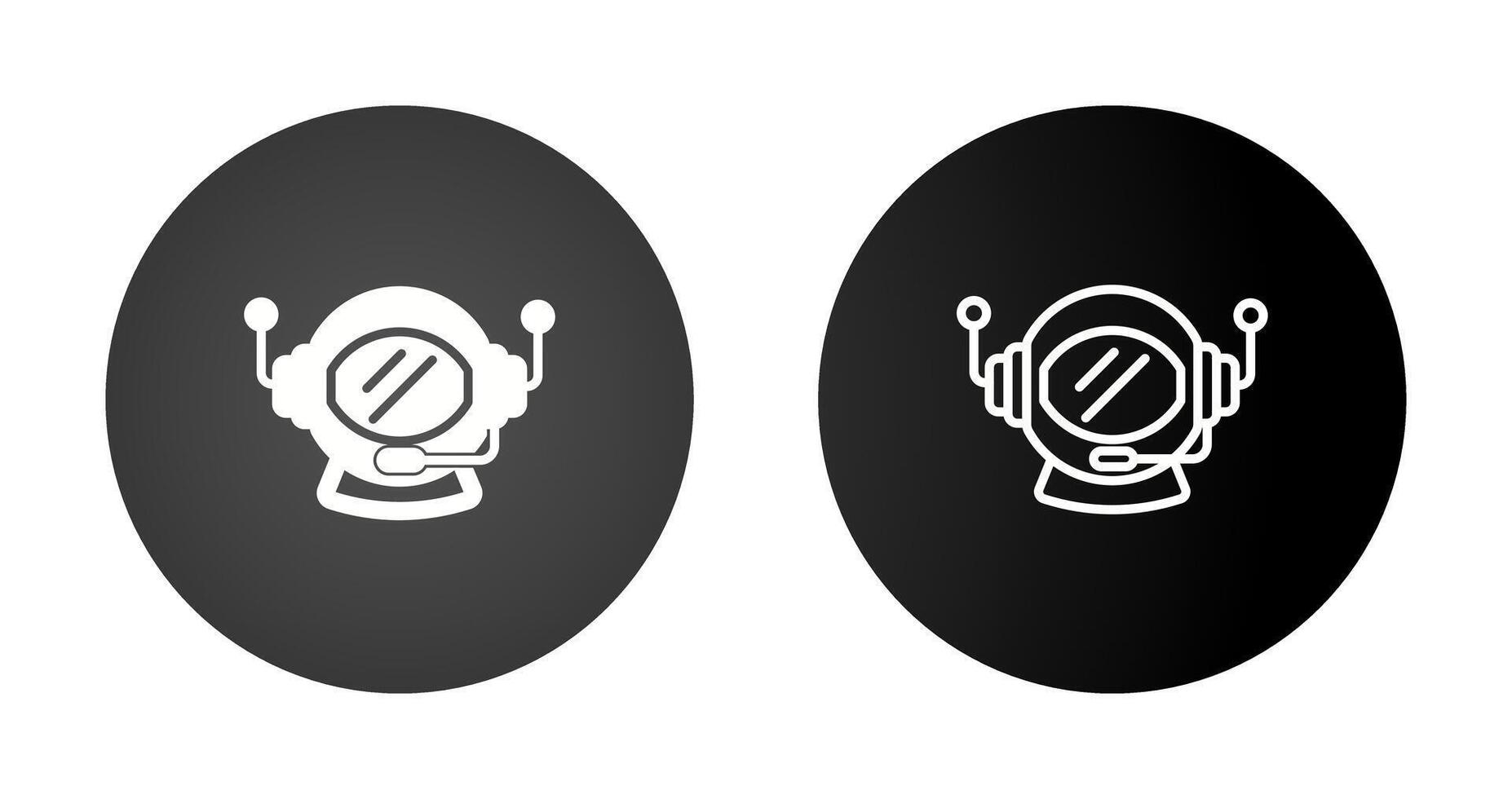 Astronaut Helmet Vector Icon