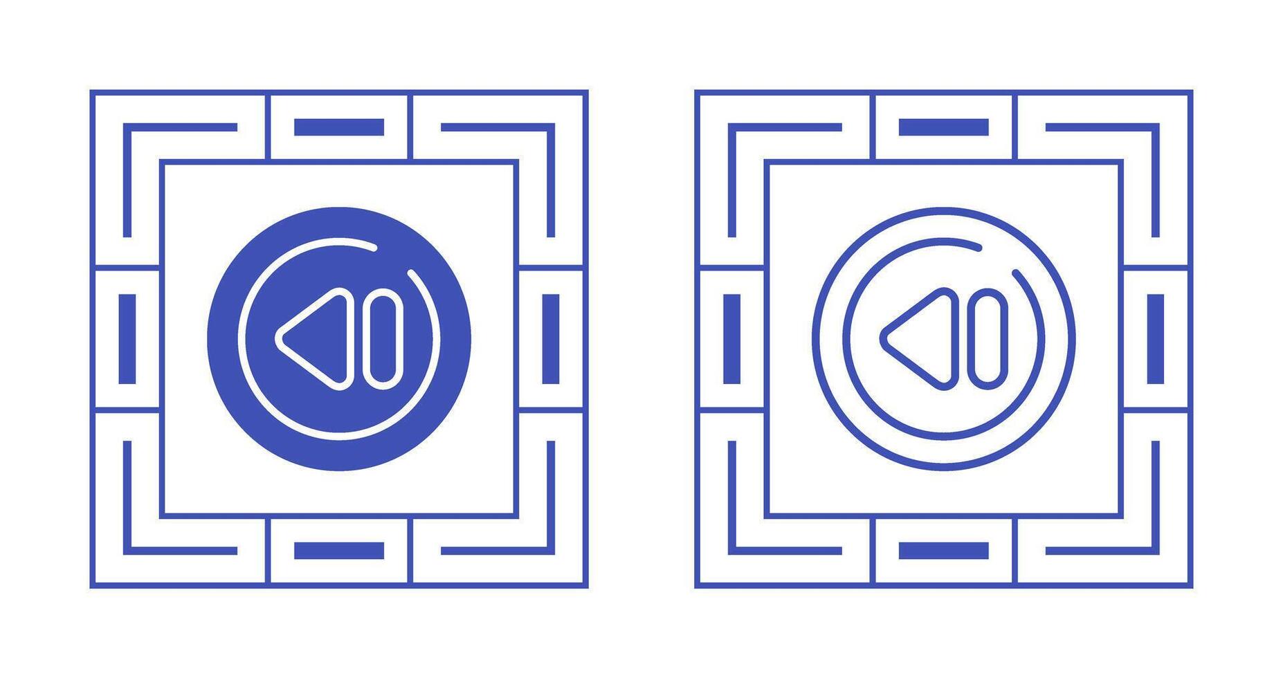Previous Track Circle Vector Icon