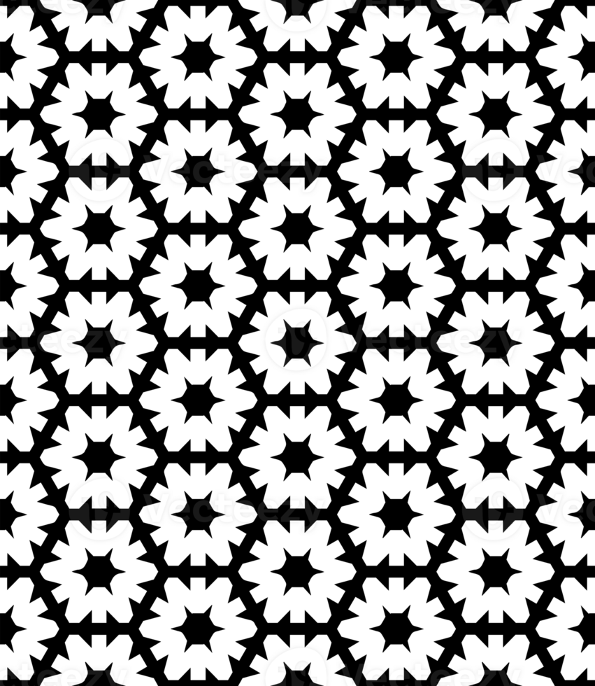 Black seamless abstract pattern. Overlay for background and backdrop. Ornamental design. PNG graphic illustration with transparent background.