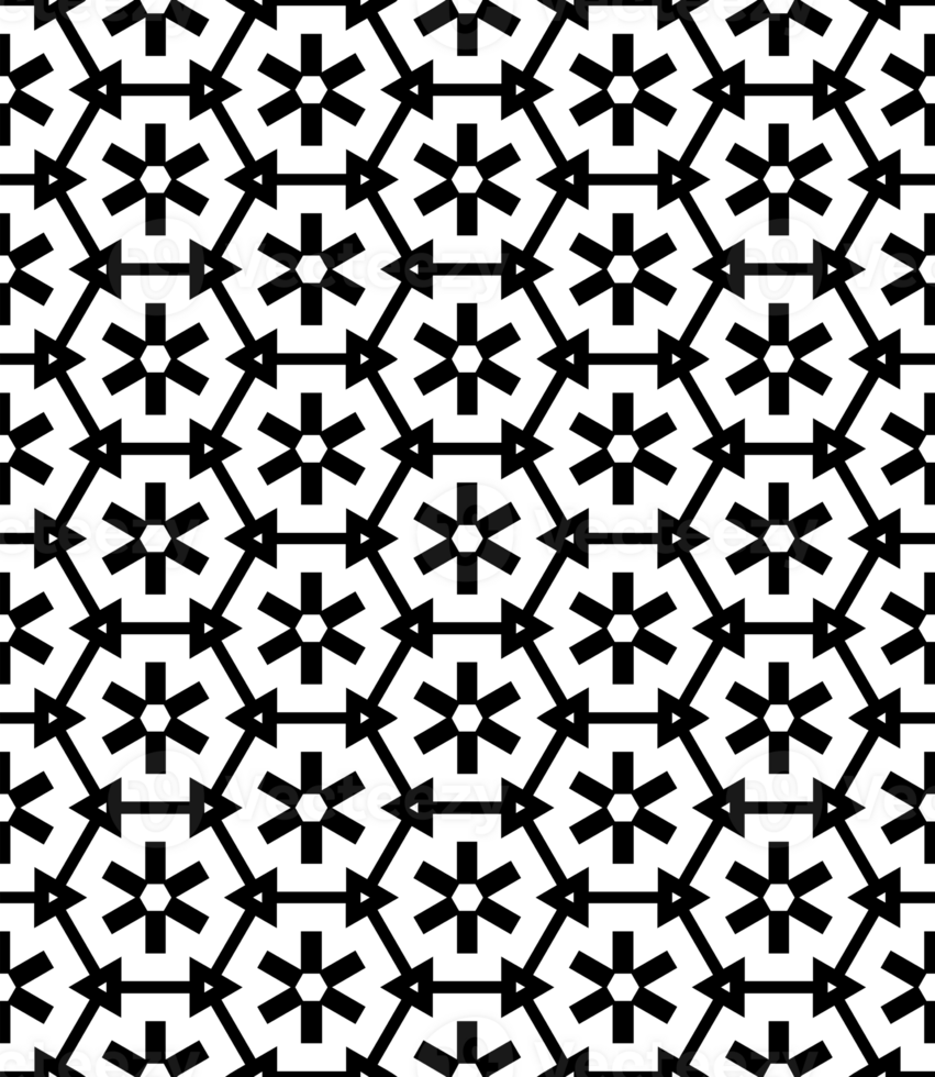 Black seamless abstract pattern. Overlay for background and backdrop. Ornamental design. PNG graphic illustration with transparent background.