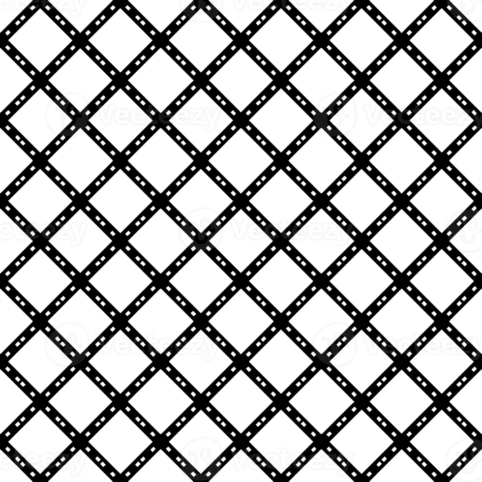 Black seamless abstract pattern. Overlay for background and backdrop. Ornamental design. PNG graphic illustration with transparent background.