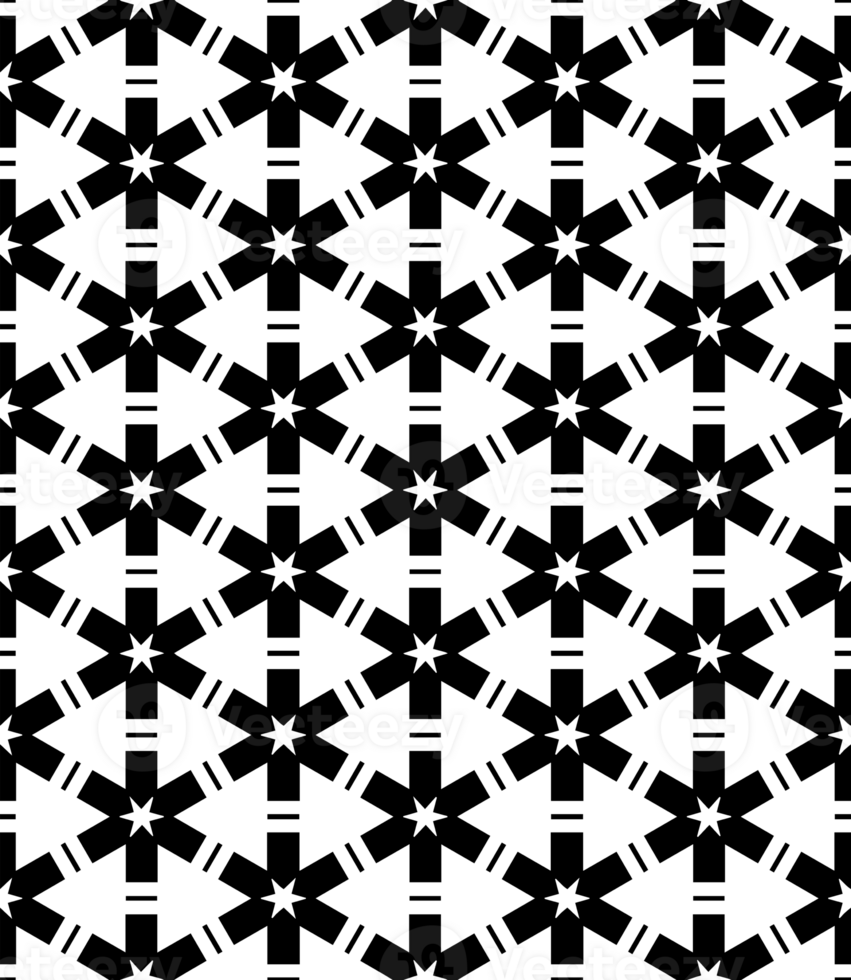 Black seamless abstract pattern. Overlay for background and backdrop. Ornamental design. PNG graphic illustration with transparent background.