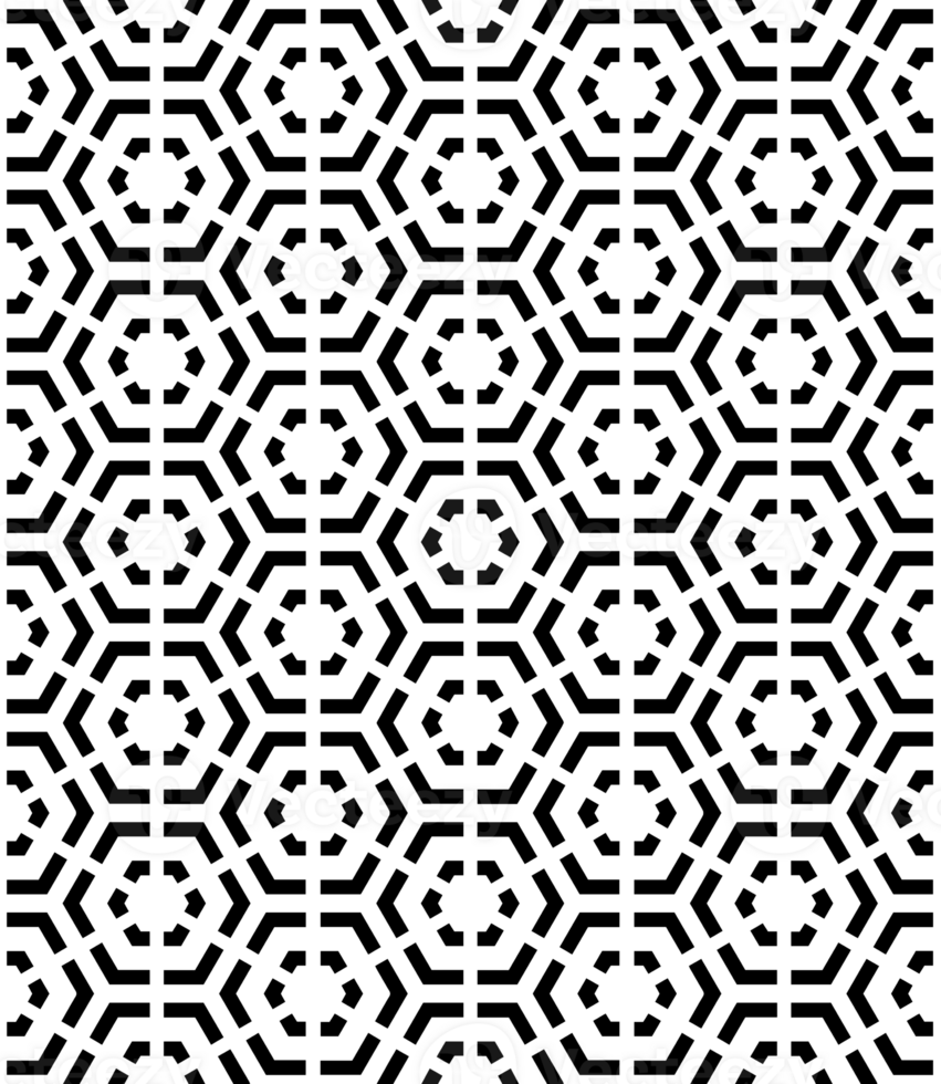 Black seamless abstract pattern. Overlay for background and backdrop. Ornamental design. PNG graphic illustration with transparent background.