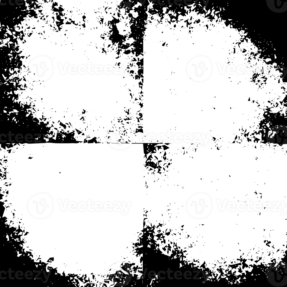 Grunge border texture background. Abstract frame overlay. PNG graphic illustration with transparent background.