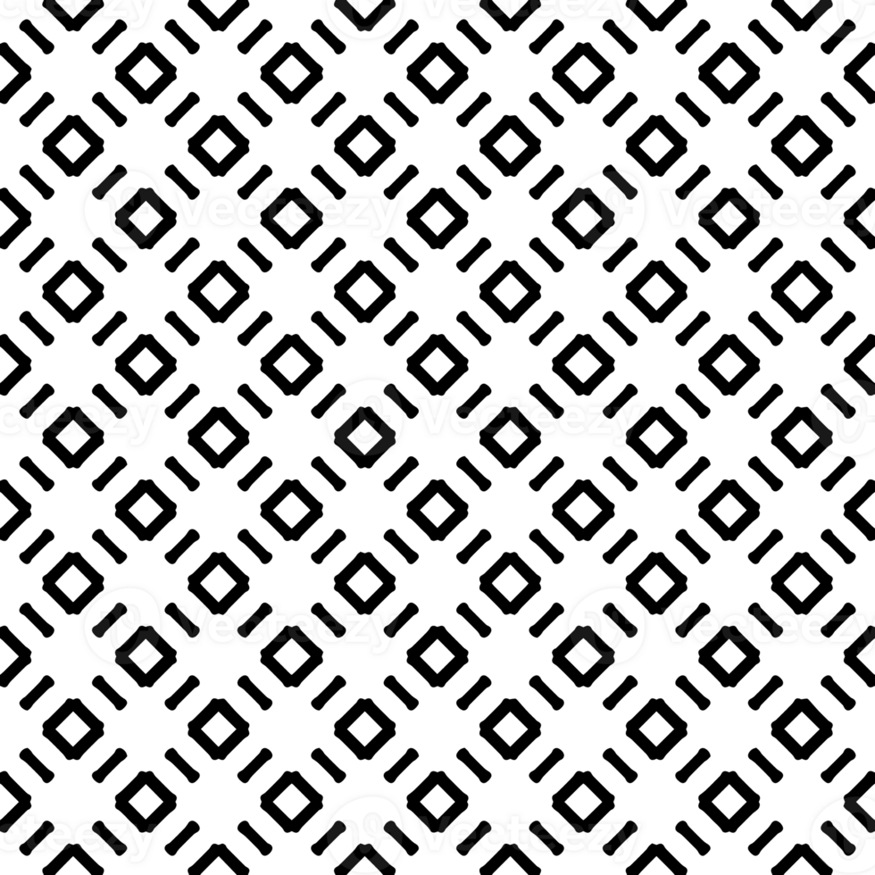 Black seamless abstract pattern. Overlay for background and backdrop. Ornamental design. PNG graphic illustration with transparent background.