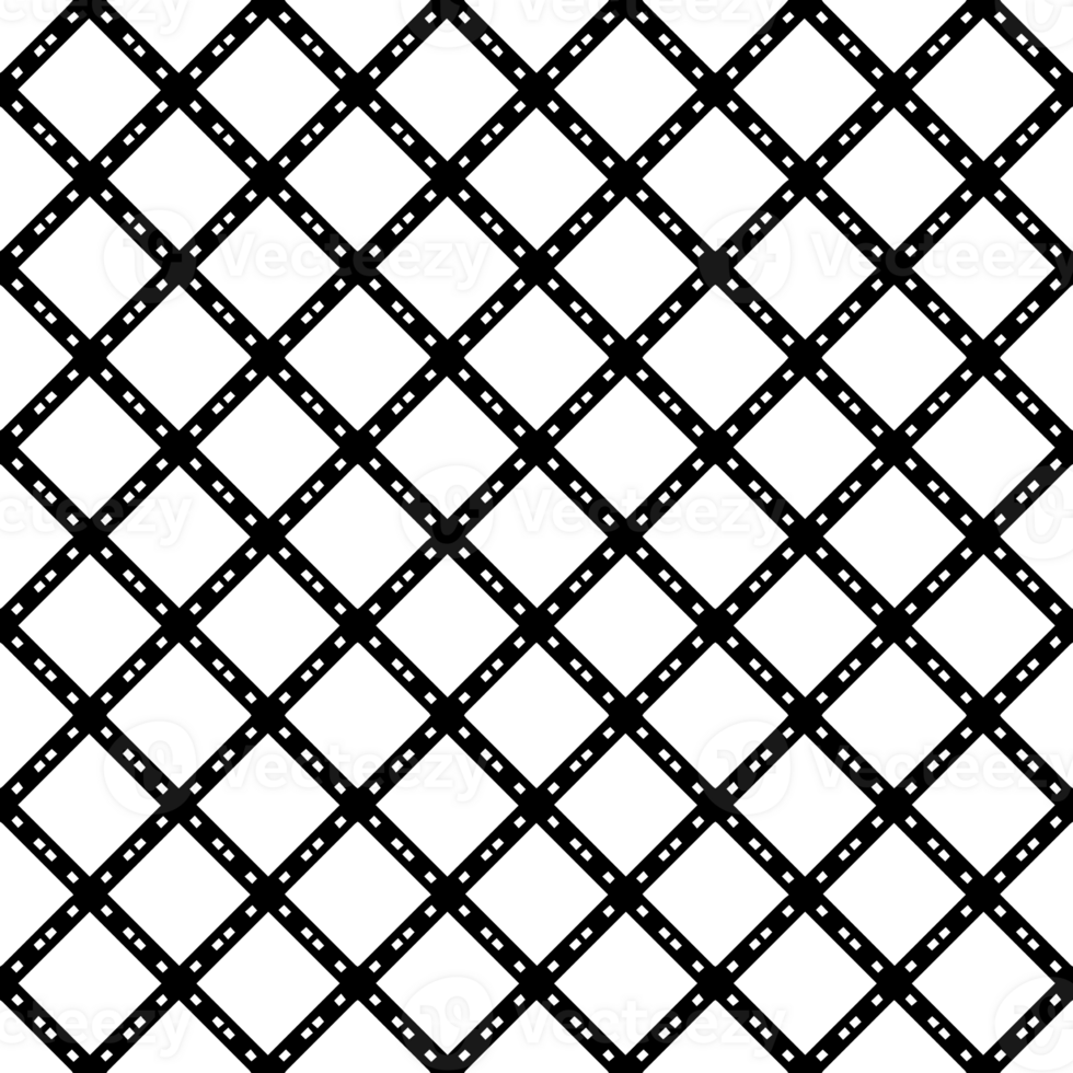 Black seamless abstract pattern. Overlay for background and backdrop. Ornamental design. PNG graphic illustration with transparent background.