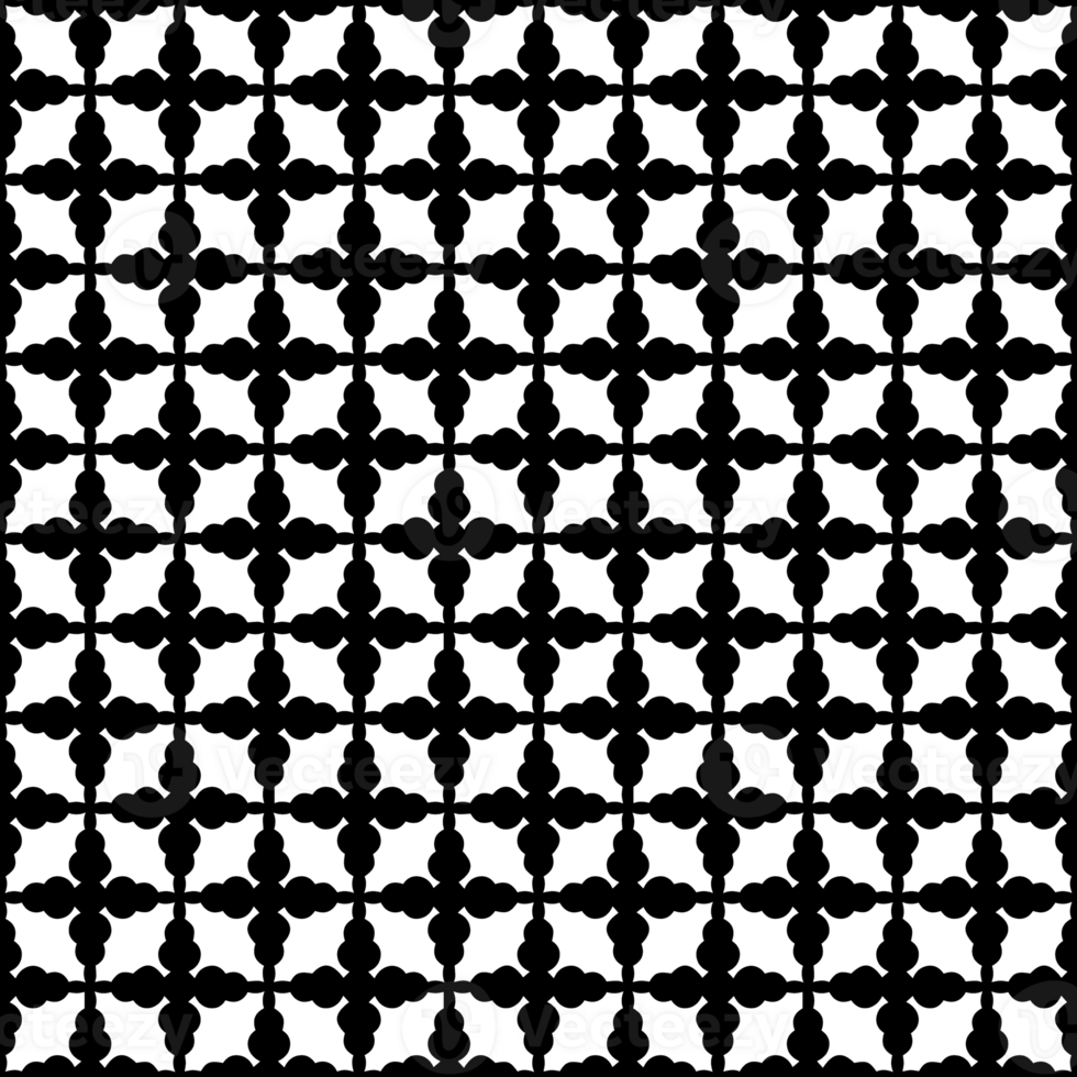 Black seamless abstract pattern. Overlay for background and backdrop. Ornamental design. PNG graphic illustration with transparent background.