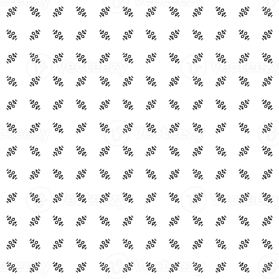 Black seamless abstract pattern. Overlay for background and backdrop. Ornamental design. PNG graphic illustration with transparent background.