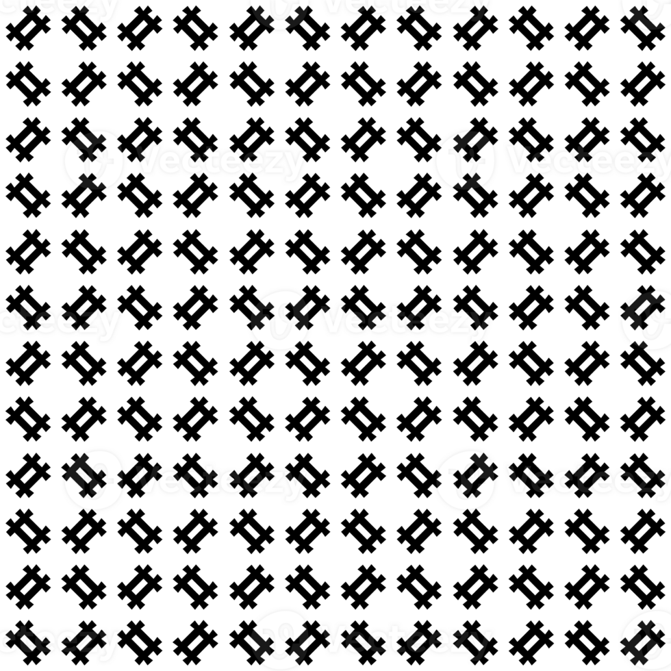 Black seamless abstract pattern. Overlay for background and backdrop. Ornamental design. PNG graphic illustration with transparent background.