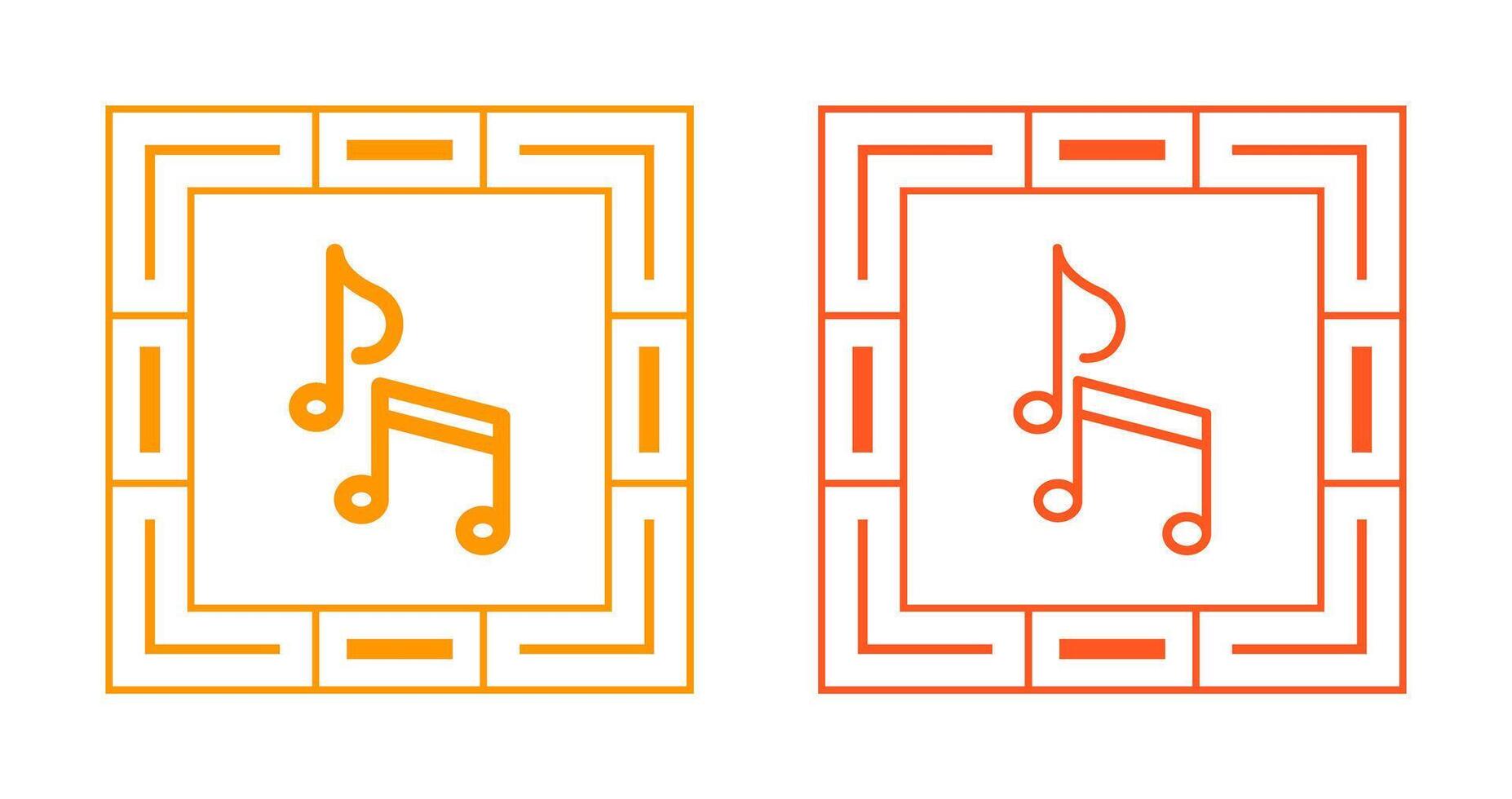 icono de vector de nota musical