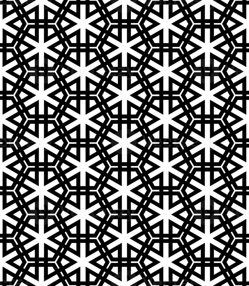 Black seamless abstract pattern. Overlay for background and backdrop. Ornamental design. PNG graphic illustration with transparent background.