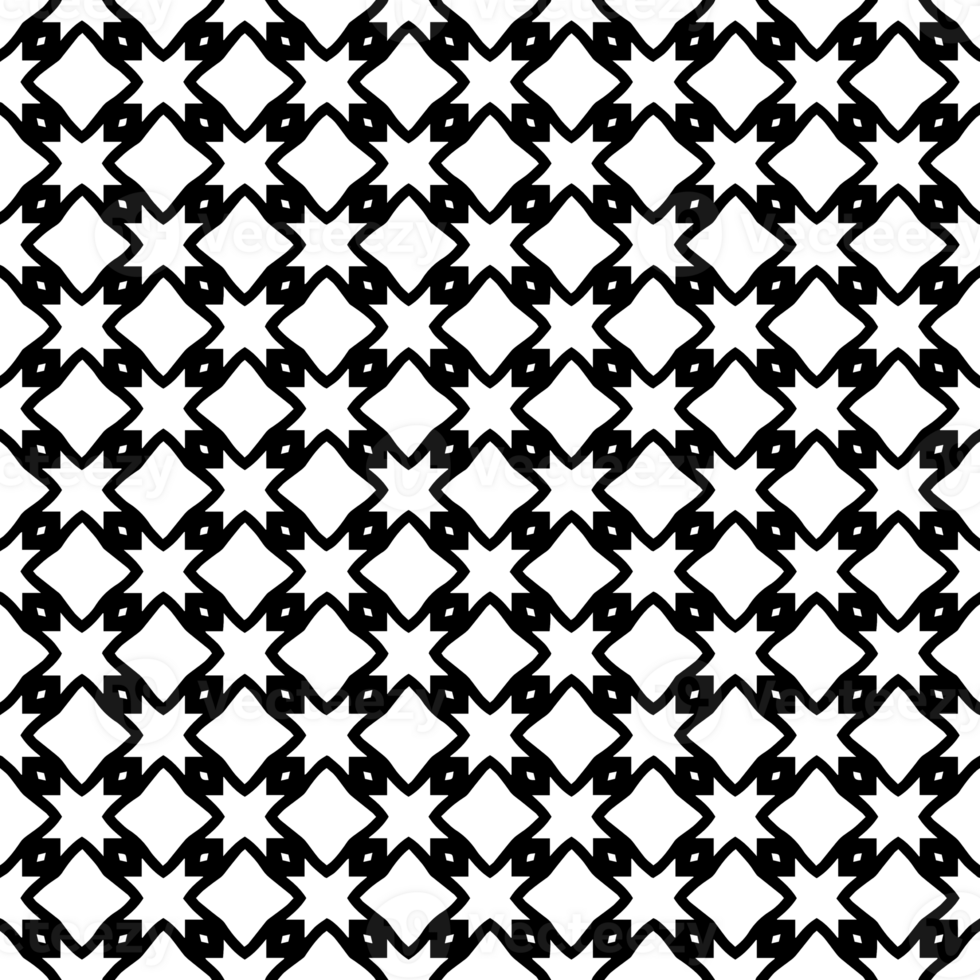 Black seamless abstract pattern. Overlay for background and backdrop. Ornamental design. PNG graphic illustration with transparent background.
