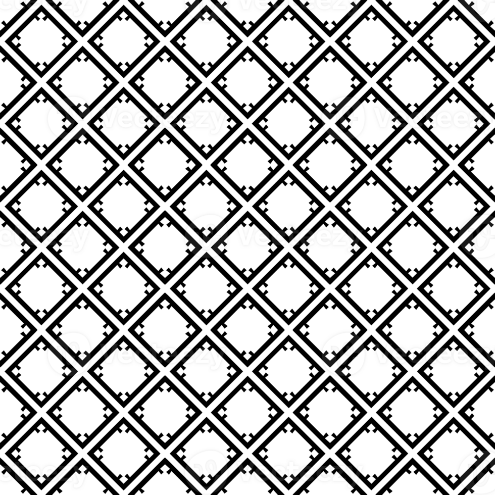 Black seamless abstract pattern. Overlay for background and backdrop. Ornamental design. PNG graphic illustration with transparent background.