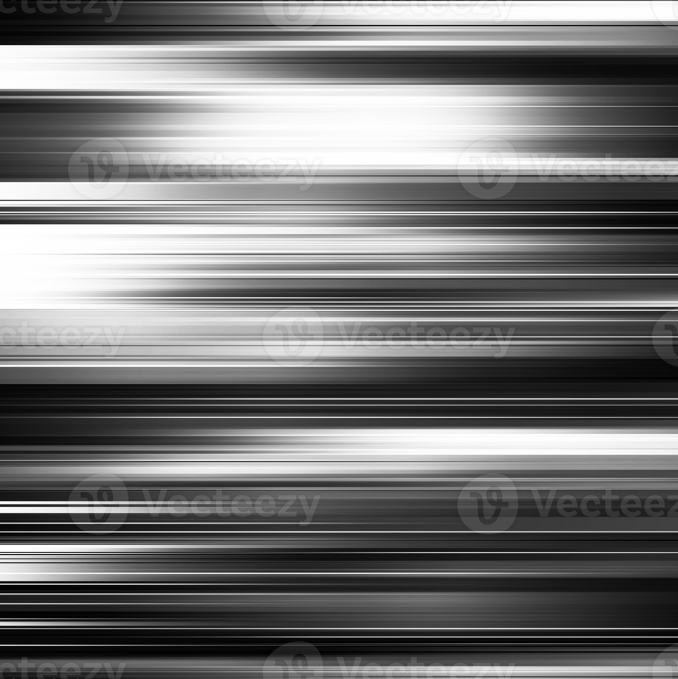 Black and white striped abstract background overlay. Motion effect. PNG graphic illustration with transparent background.