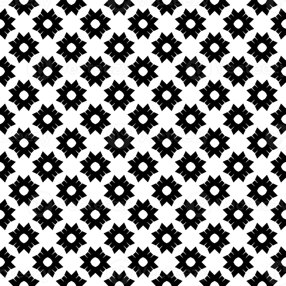 Black seamless abstract pattern. Overlay for background and backdrop. Ornamental design. PNG graphic illustration with transparent background.