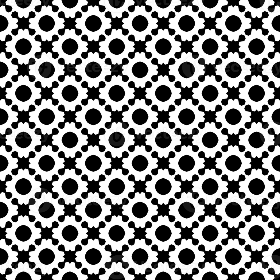 Black seamless abstract pattern. Overlay for background and backdrop. Ornamental design. PNG graphic illustration with transparent background.