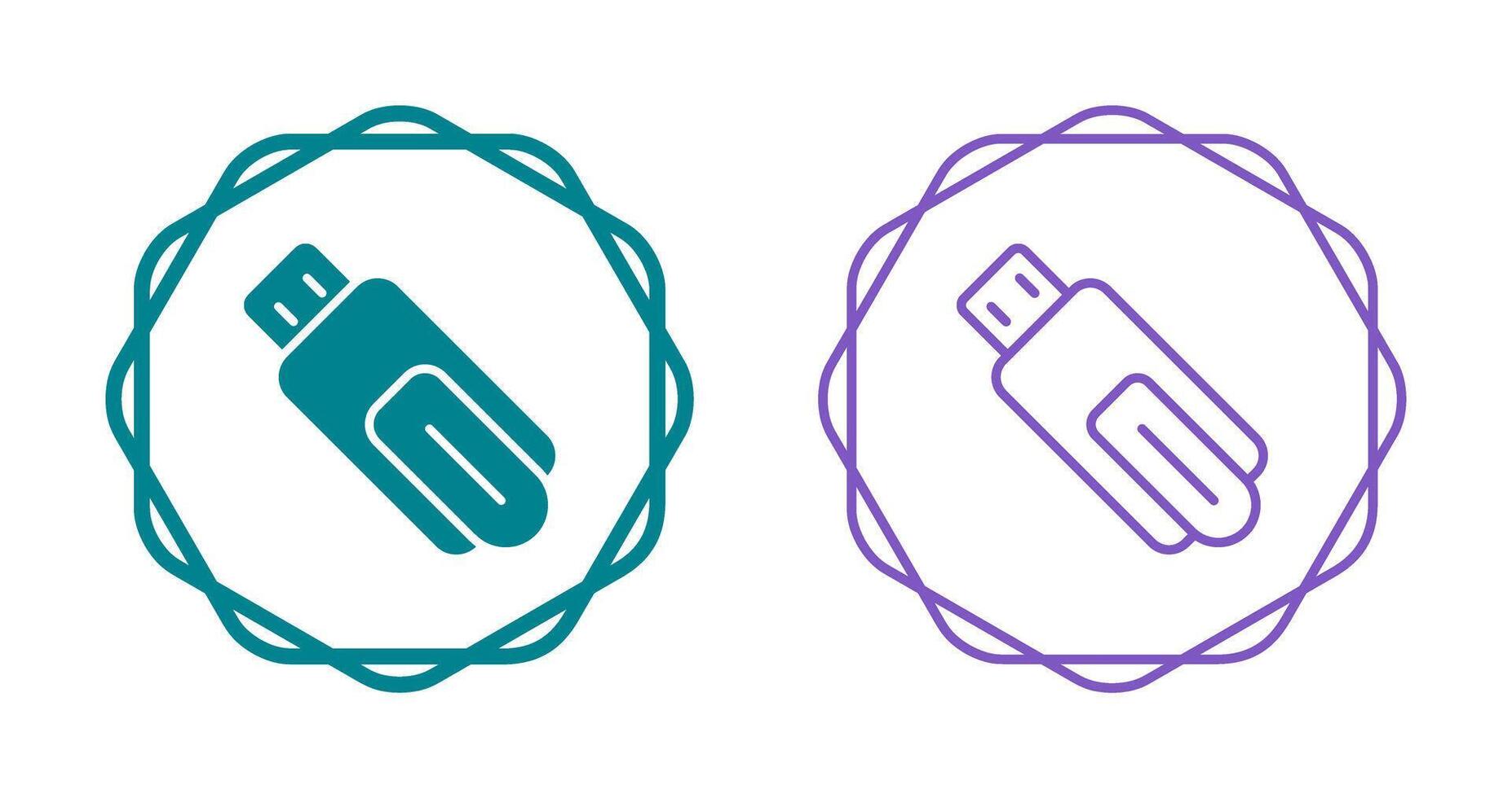 USB Flash Drive Vector Icon