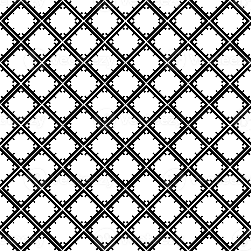 Black seamless abstract pattern. Overlay for background and backdrop. Ornamental design. PNG graphic illustration with transparent background.