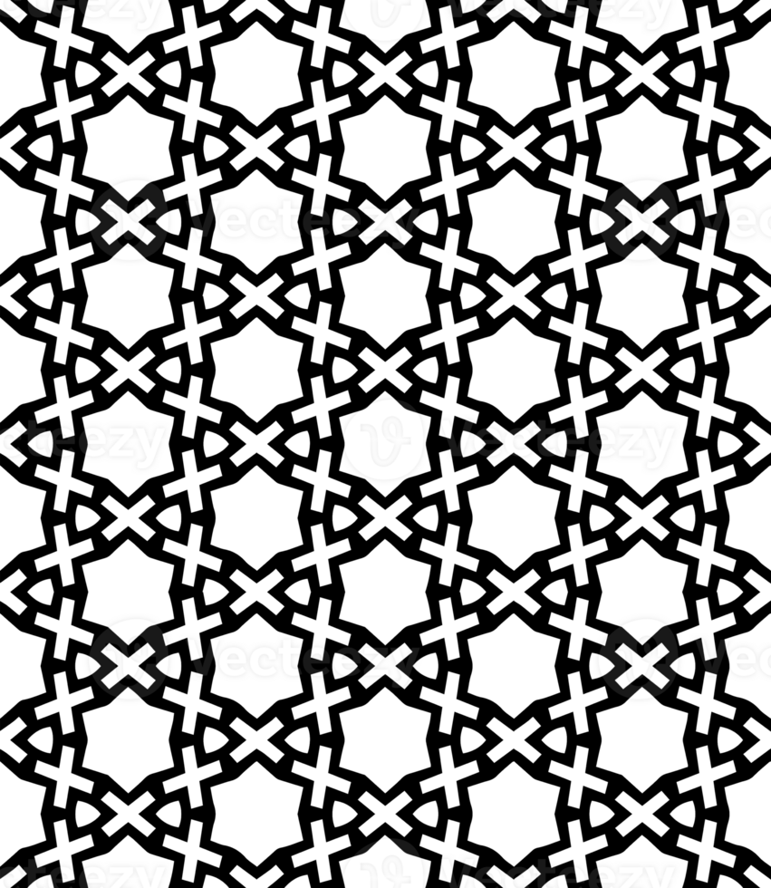 Black seamless abstract pattern. Overlay for background and backdrop. Ornamental design. PNG graphic illustration with transparent background.