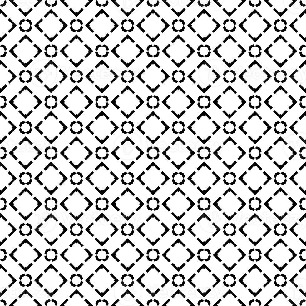 Black seamless abstract pattern. Overlay for background and backdrop. Ornamental design. PNG graphic illustration with transparent background.